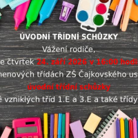 Úvodní třídní schůzka