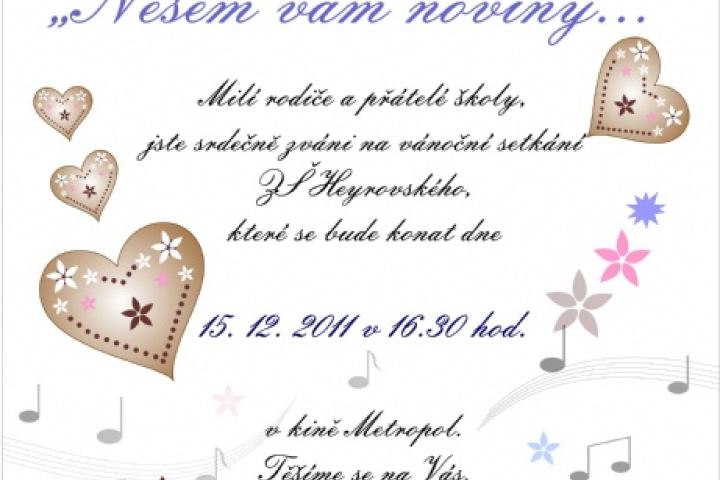 Nesem vám noviny - pozvání