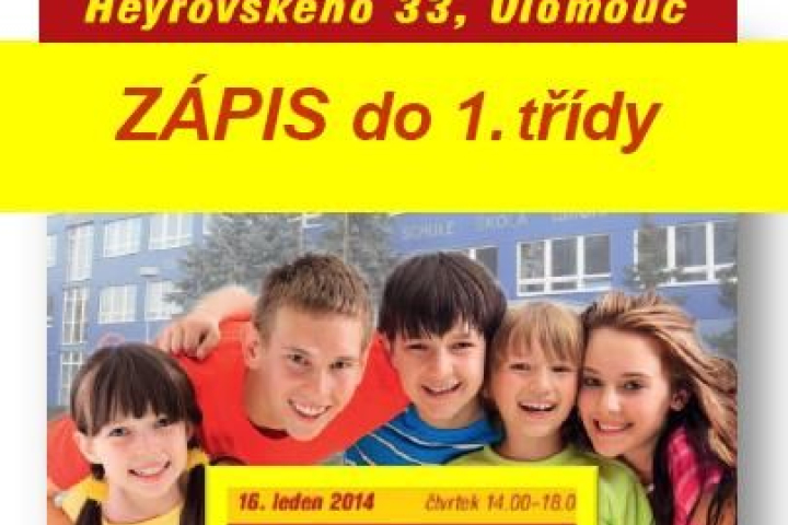 Pozvánka -  ZÁPIS DO 1. ROČNÍKU