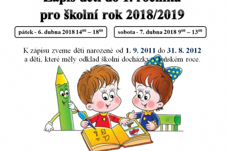 Zápis dětí do 1. třídy