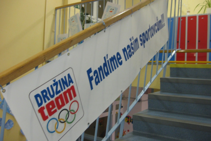 DRUŽINA TEAM fandí olympiádě
