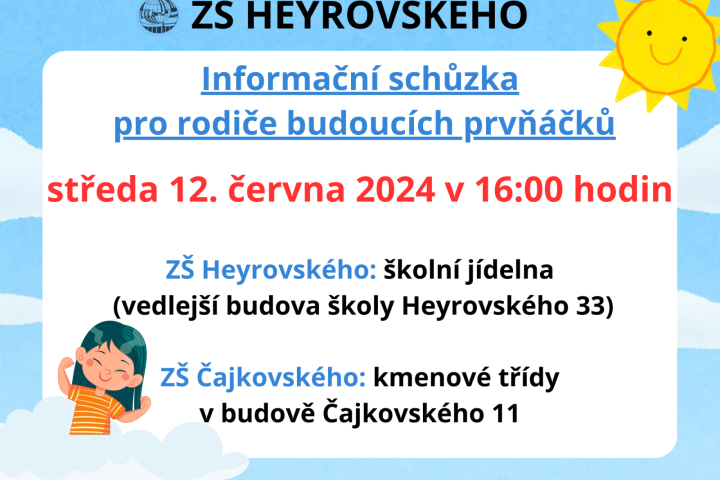 Schůzka pro rodiče budoucích prvňáčků