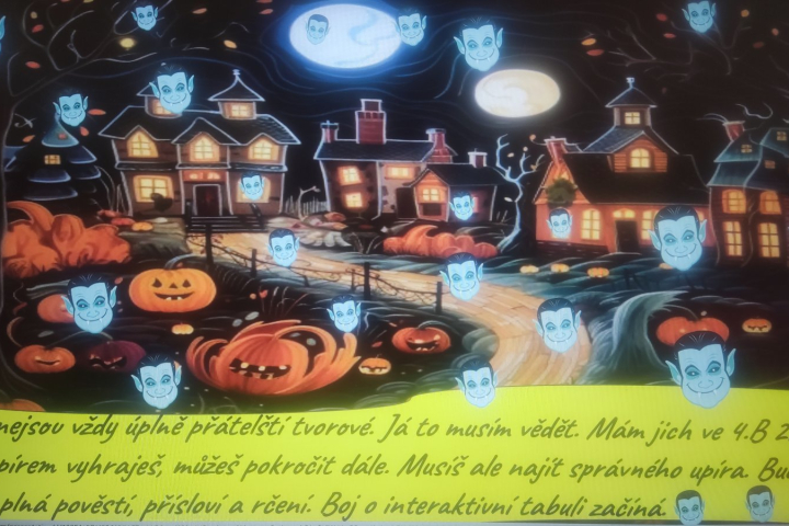 Upíři ze 4. B bojují o novou interaktivní tabuli
