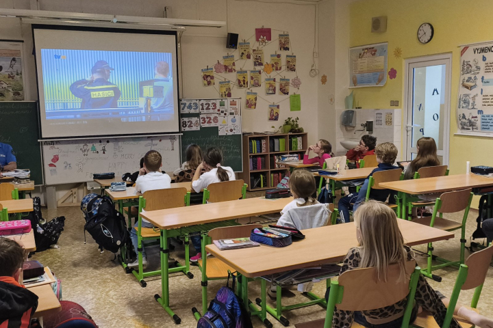 Beseda s městskou policií ve 3. A