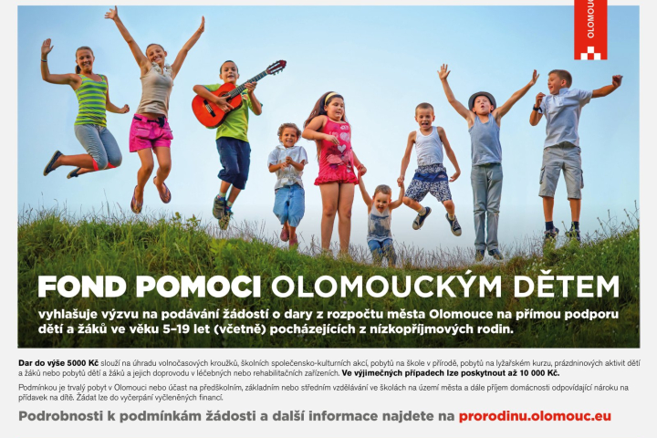 Fond pomoci olomouckým dětem