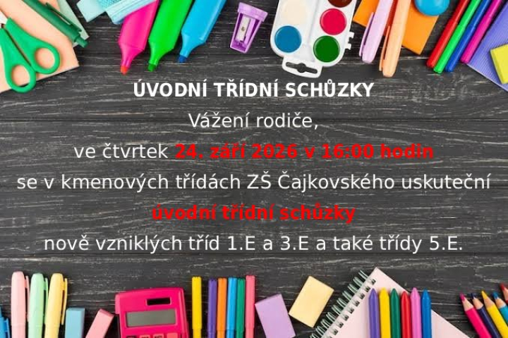 Úvodní třídní schůzka