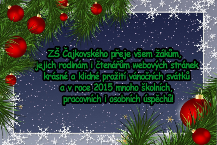 Veselé Vánoce a šťastný Nový rok!